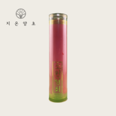 지온양초 식물초 7일초 색초 팜양초 케이스초 불교 무연 기도 명상 제례 인테리어 법당 무속 캔들, 10개, 810g, 빨간색