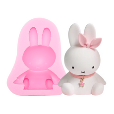 드그라쎄 실리콘몰드 - 앉은 빅 미피 몰드 2size 석고방향제 캔들 만들기, 중