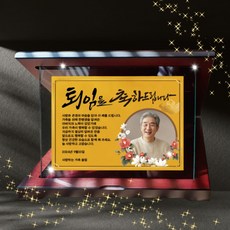 24K 순금 크리스탈 감사패제작 부모님감사패 어버이날 퇴직감사패, 한복합성 감사패