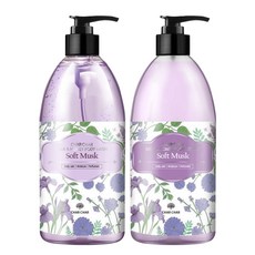 밀크앤허니 소프트머스크 500ml(바디워시+바디로션), 1개, 500ml