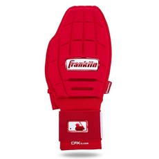 Franklin Sports MLB 야구 + 소프트볼 슬라이딩 장갑 - CFX PRT 청소년 보호 베이스러닝 왼손 오른손 러닝용 손 손목 보호대 레드 원 사이즈 132032 7, 레드 Franklin Sports 132032 727