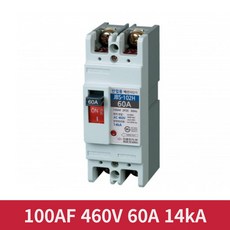 진흥 460V 60A 2P2E 100AF 산업용 배선차단기 분전함 콘트롤판넬 MCCB, 1개