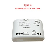 스마트스위치 브리지 24V 모듈 게이트웨이 Zigbee 32V RF433 2CH Tuya 릴레이 12V 2 허브 채널 DC 제어 SmartThing eWelink 2MQTT, 1개, 4) 1Ch 7-32V with Case