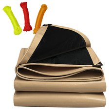 칼루스 양면코팅 다용도 방수포, 베이지