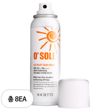소시에떼 오쏠레 유브이 실키 썬 스프레이 SPF50+ PA+++, 100ml, 8개