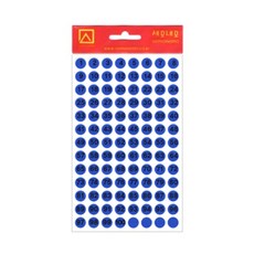 세모네모 모양견출지10-321B 7매 청색_지름9