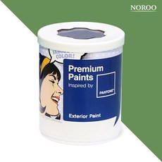 노루페인트 팬톤 외부용 실외 저광 페인트, 17-0133 Fluorite Green, 1L, 1개