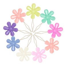 100 캔디 플라워 플라스틱 바늘 실 꿰는 기계 컬러 내구성 긴 서비스 바느질 용 슬립 실 꿰기 없음, type1, 1개