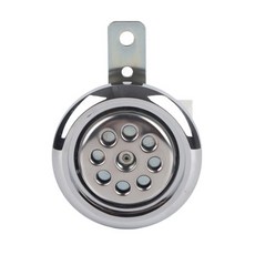 범용 바이크 오토바이 방수 105dB 시끄러운 12V 85mm 벌집 크롬 커버 포함