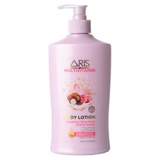 아리스 멀티비타민 바디로션 럭셔리어스 글로우 로즈 & 시어버터 550ml "뿌리지 말고 바르세요 당신의 살결에서 피어나는 압도적인 로즈 잔향", 1개