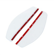 Xilla汽車後照鏡擋雨板 後照鏡遮雨板 後視鏡遮雨蓋 車用雨眉 碳纖維花紋, 1個, 透明色 黏貼式2片裝