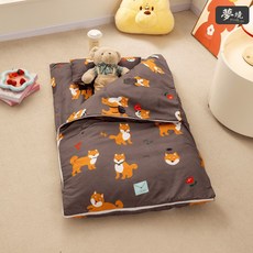 夢境 兒童睡袋三件組 幼兒園午休睡袋 舒柔抗皺涼被 睡墊 多款任選, 逗逗小柴