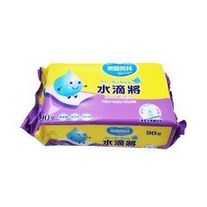 奈森克林 水滴將 純水濕紙巾 90抽, 1個, 90抽/包