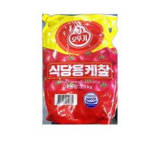 식자재 도매 토마토케찹(오뚜기 파우치 ) 케찹 토마토케찹 식당납품 대량유통 업소용, 3.3kg, 1개