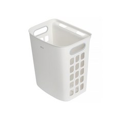 ffcat 換洗衣物髒衣籃 30L 壁掛衣物籃 衣物收納籃 掛鉤洗衣籃 台灣倉, 白灰隨機出貨