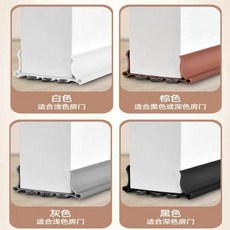 門底密封條 免粘門縫防蟲防漏風膠條 隔音門貼, 1個, 白色,一根 約96釐米