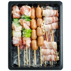 꼬치마트 모듬꼬치 6종 13꼬치 1팩 다양한 구성을 한팩에 담다, 1개