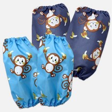 핸드메이드 아동용 방수 팔토시-몽키 바나나 미술 방수토시 고무토시 기능성팔토시 아동팔토시 팔토시 방수팔토시 미술용토시 토시 미술준비물 미술가운 미술앞치마+셀러팩토리Shop, 아동용 방수 팔토시-02.몽키바나나 네이비