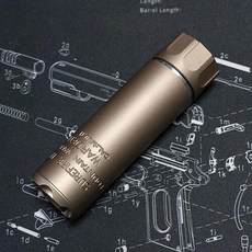 |건스토리| SOCOM LLC Silencer 소음기 (색상/사이즈 6종) SILENCER, 1개, 탄색11.8cm