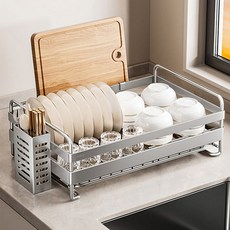타리홈스 304 스테인리스 싱크대 주방 수저 도마 식기건조대, 1개, 1단