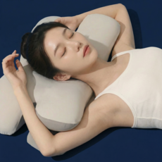 스멀리드 메모리폼 승모근 완화 경추베개, 1개, 그레이