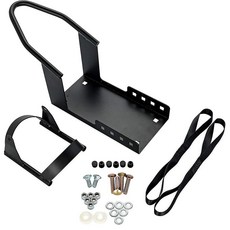 트레일러용 캠코 모터사이클 휠 초크 - 핸들바 스트랩 및 장착 하드웨어 포함 - 운송 중 오토바이를 똑바로 세우세요 - 트레일러 또는 트럭 침대에 장착 가능 - 범용 타이어 핏(6