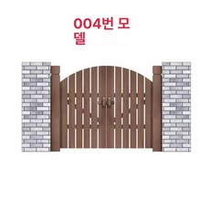 전원주택 목재 대문 울타리 펜스 현관문 원목 라티스 카페 외부 입구문, 8. 004 야외 전용 방부 울타리 문, 중간, 1개