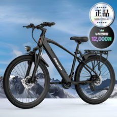 리프테크 고성능 전기자전거 미니 바이크 스쿠터 추천 배달 가성비 파스 pas 자토바이, [기본형/Black] 6Ah, 경량스틸