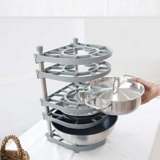 높이조절정리대 높이 조절 후라이팬 정리대 싱크 하부장 냄비 보관, 본상품