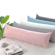 찬미디자인 여름 인견 바디필로우 무지, 블루