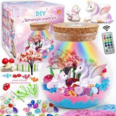 유니콘 레인보우 LED 무드등 어린이 방 꾸미기 DIY 조명 장난감 선물, 1개