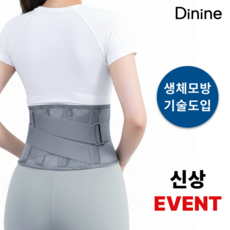 디나인 슬림 폭좁은 생체모방기술 허리보호대, 퍼플그레이, 1개