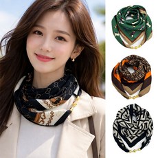 빅프렌치 자석 스카프 20종 마그네틱 봄 간절기 여성 가을 실크 선물 환절기 쉬폰