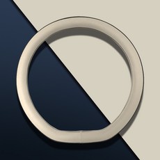 그랑 콜레오스 핸들커버 D컷 가죽 용품, 블랙새들브라운