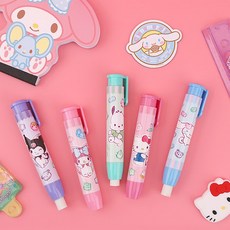 산리오 노크식 지우개 필기구 학용품 샤프식지우개 신학기 단체선물 초등학생 준비물, 포차코