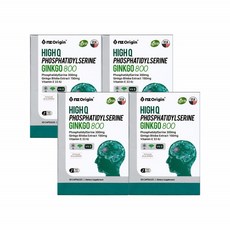 엔젯오리진 하이큐 포스파티딜세린 징코800 뇌영양제 기억력 개선 캡슐, 30정, 4박스