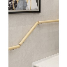 안전손잡이 벽부 계단난간 안전바 원목, 300cm 4개 고정점, 1개