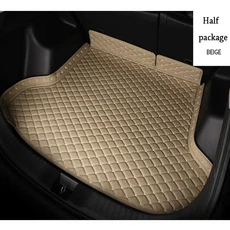 기아 현대 투손 용 가죽 자동차 트렁크 매트 2015 2020 suv 카고 라이너 액세서리 인테리어 부츠, 04 beige, 1개