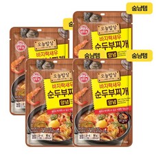오뚜기 오늘밥상 바지락새우순두부찌개양념 90g 4개