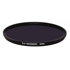 ICE ND100000 광학 유리 필터 중립 밀도 16.5 스톱 ND 100000 (43mm), 62mm