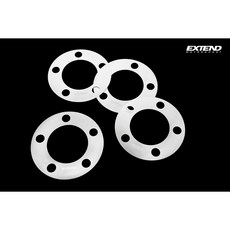 EXTEND 陶煞改裝卡鉗抑制噪音鋁圈墊片一組兩片，提升操控穩定性與制動性能, 1個