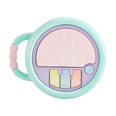 JoyBaby 嬰兒手搖鈴 嬰幼童玩具 鋼琴 吉他 玩具 麥克風 電子琴 手拍鼓 音樂搖鈴 幼兒早教玩具, 音樂手拍鼓, 1個