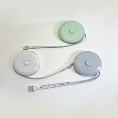 휴대용 원터치 미니줄자 1.5M 옷 사이즈 원형줄자, 1개, 라이트그린