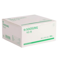 수성 8겹 거즈 엔 10 x 10 cm, 200개입, 3개