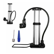 DN 자전거 발펌프 에어 공기주입기 휴대용 미니, 1개