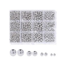 12칸 메탈구슬비즈 3/4/6/8mm 실버볼 골드볼 비즈구슬 공예재료, 1개, #06 실버