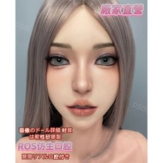 ROS口腔頭雕 仿生口腔頭 永久妝容 仿生舌頭牙齒 M16接口, 1個, 單附加植髮假髮