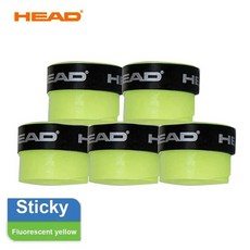 테니스 라켓 오버그립 5개입 논슬립 땀흡수 패들 그립테이프 블루 배드민턴 스쿼시 탁구 라켓스포츠 그립감 미끄럼방지 내구성 교체용 액세서리 스포츠용품 초보자 중급자 프로 연습용 경기, China Mainland, Sticky Fluores