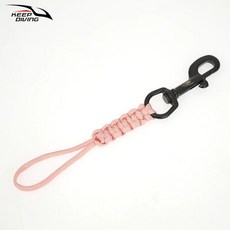 스쿠버 다이빙 스테스 볼트 스냅 후크 로프 손으로 짠 발광 고정, 9.Pink