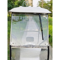 스쿠터 캐노피 전기자전거 자외선 방풍 여름 상판 야외 프레임 전용으로 차단제 차단, Bla Side, 0 6Mx1M